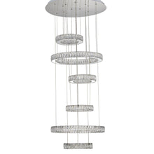 Galaxy Modern 49" Crystal Chandelier - Chrome