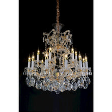 La Scala 19-Light Traditional Crystal Chandelier - Gold