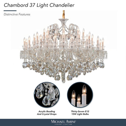 Chambord 37-Light Traditional Crystal Chandelier