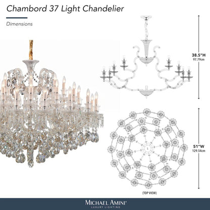 Chambord 37-Light Traditional Crystal Chandelier