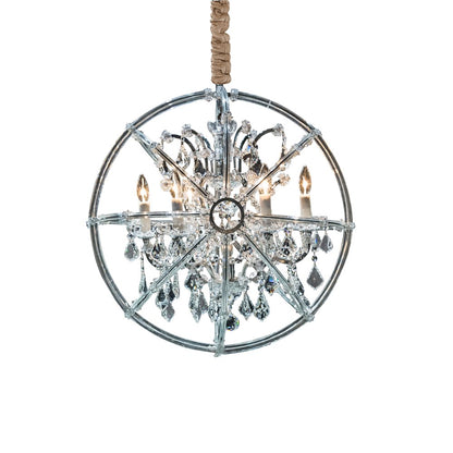 Pena 6-Light Traditional Crystal Chandelier - Clear