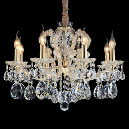 Portola 8-Light Traditional Crystal Chandelier - Gold