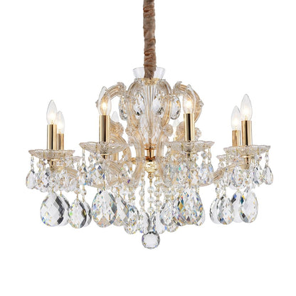 Portola 8-Light Traditional Crystal Chandelier - Gold