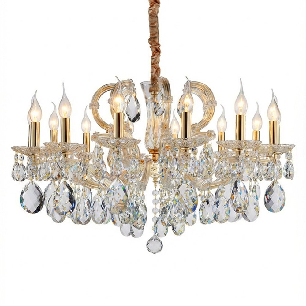 Portola 14-Light Traditional Crystal Chandelier - Gold