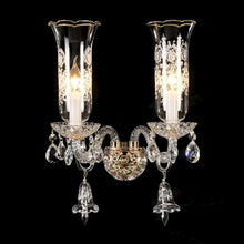 Winter Palace 2-Light Traditional Crystal Wall Sconce - Gold