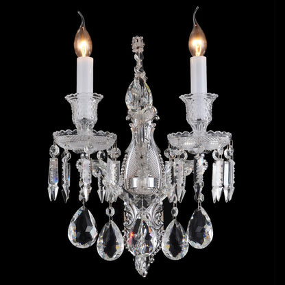 Chambord Crystal Wall Sconce - Clear