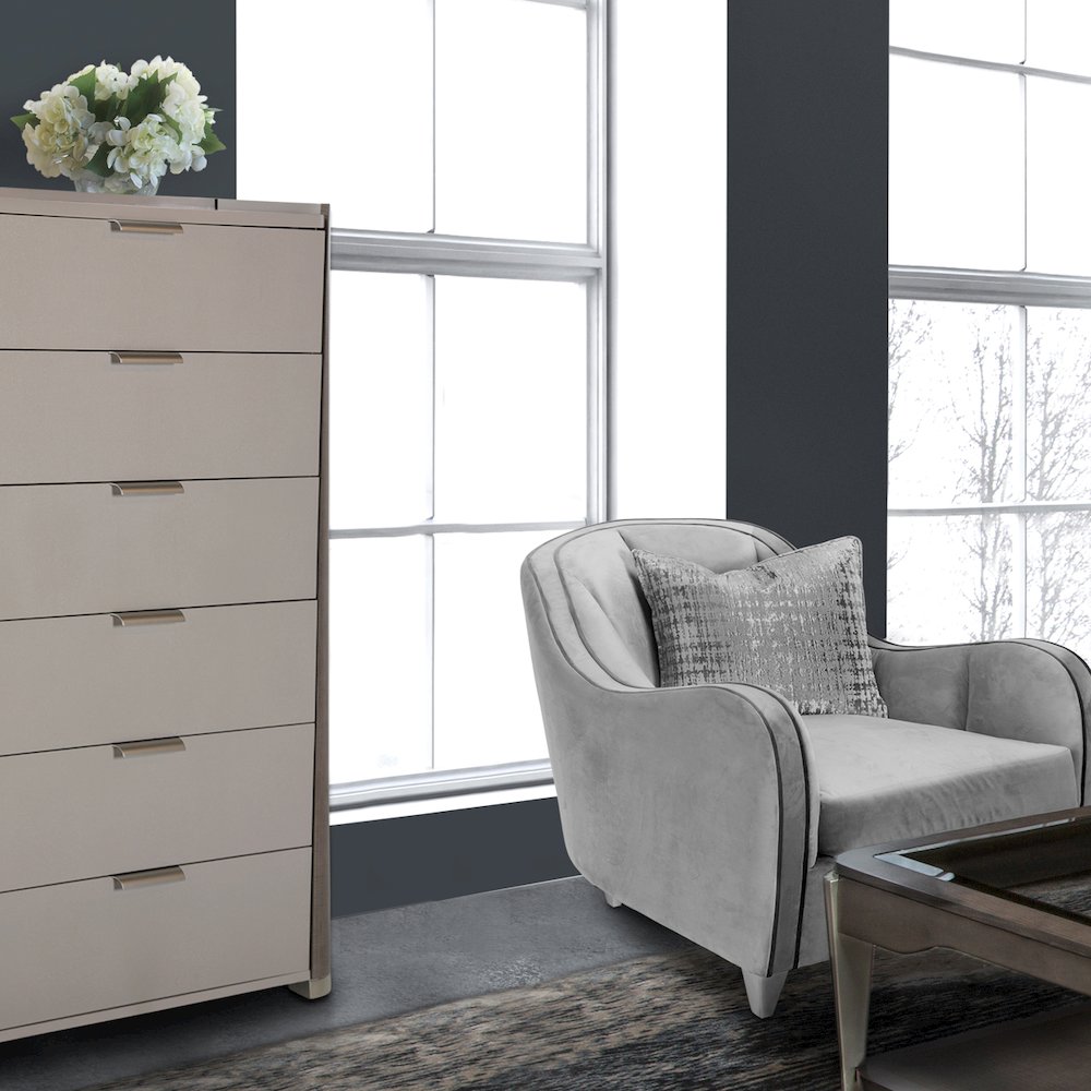 Roxbury Park 6-Drawer Chest - Slate