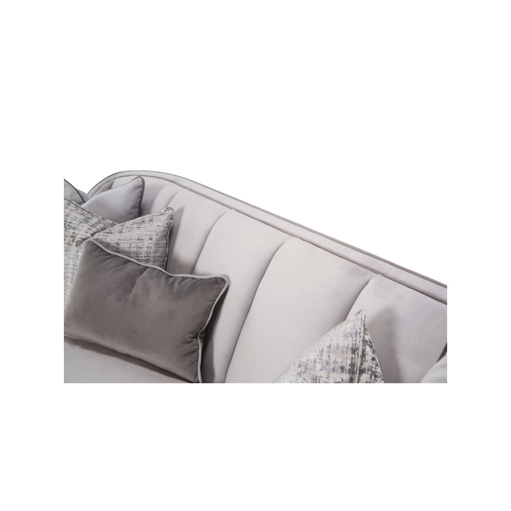 Roxbury Park Velvet Sofa - Steel/Slate
