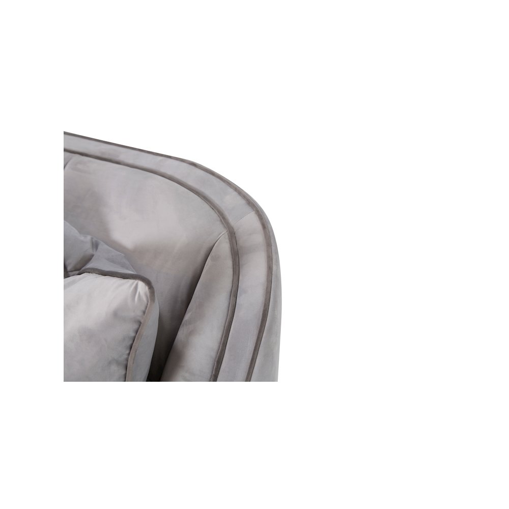 Roxbury Park Velvet Sofa - Steel/Slate