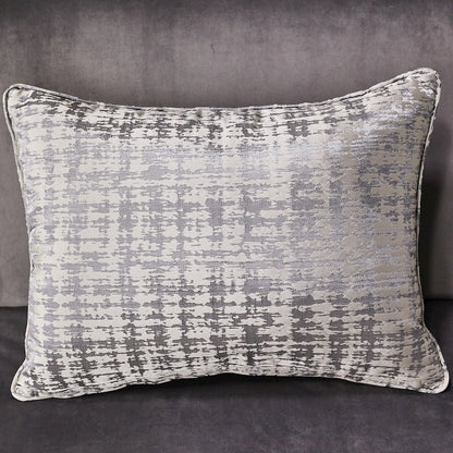 Roxbury Park Velvet Chaise - Gray Pearl/Stainless Steel