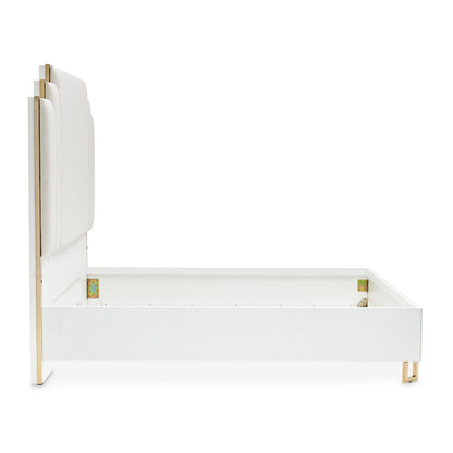 Palm Gate Cal. King Upholstered Bed - Cloud White