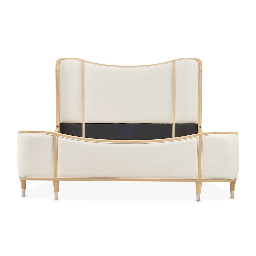 Camellia Field King Upholstered Bed - Caramel