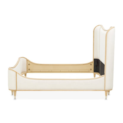 Camellia Field King Upholstered Bed - Caramel