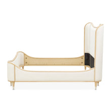 Camellia Field King Upholstered Bed - Caramel
