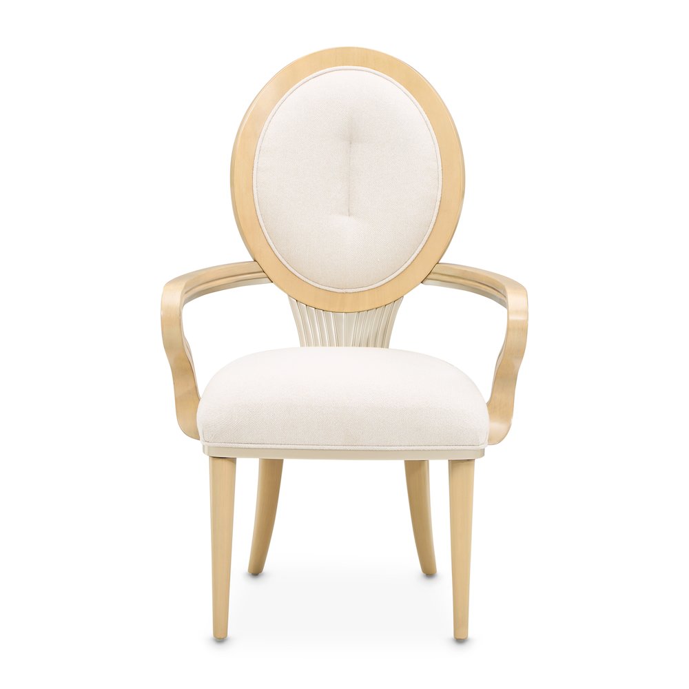 Camellia Field Dining Arm Chair, Set of 2 - Caramel