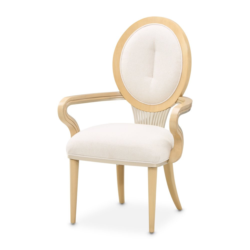 Camellia Field Dining Arm Chair, Set of 2 - Caramel