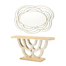Camellia Field Console Table & Mirror - Caramel
