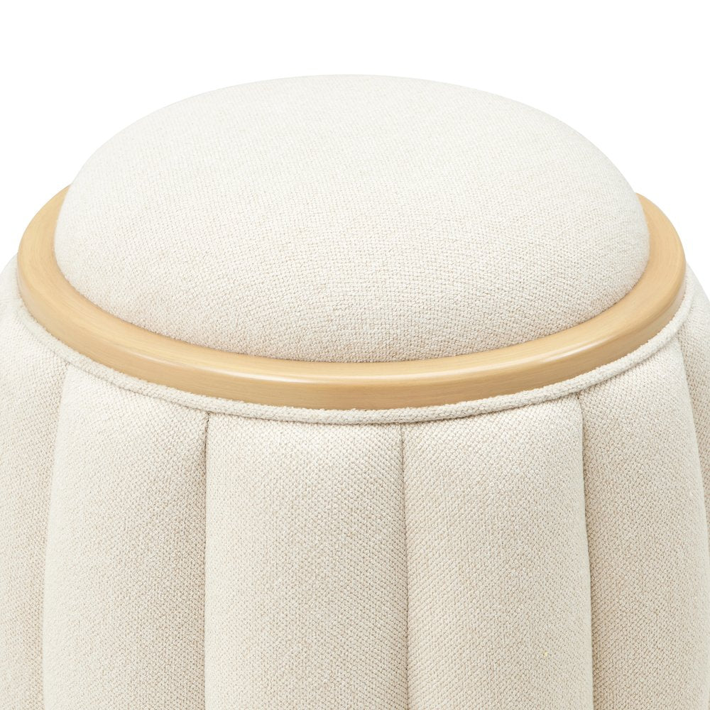 Camellia Field Round Bench - Caramel