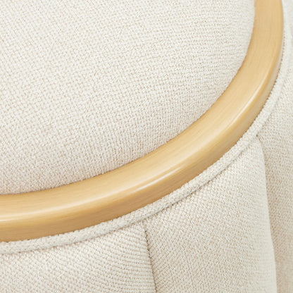 Camellia Field Round Bench - Caramel
