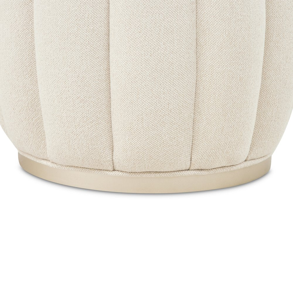 Camellia Field Round Bench - Caramel