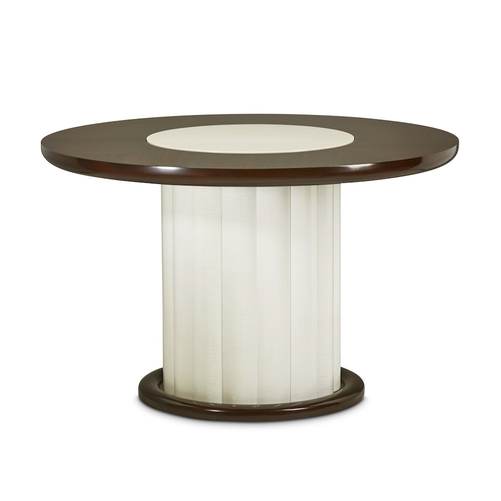 Paris Chic 48" Round Dining Table - Espresso