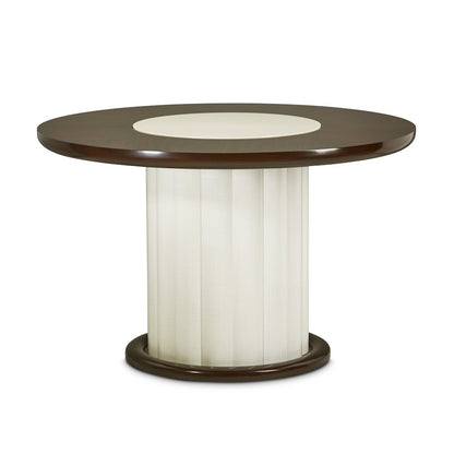 Paris Chic 48" Round Dining Table - Espresso