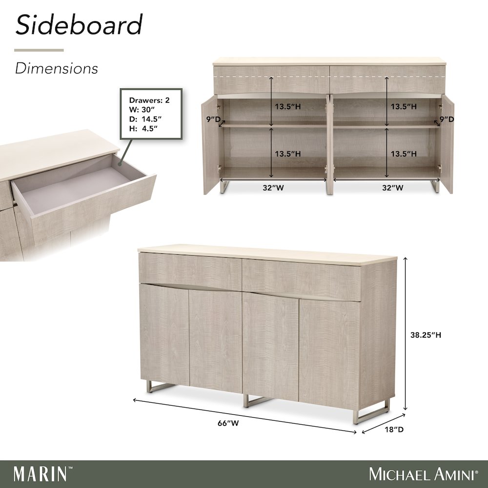 Marin Sideboard - Greige