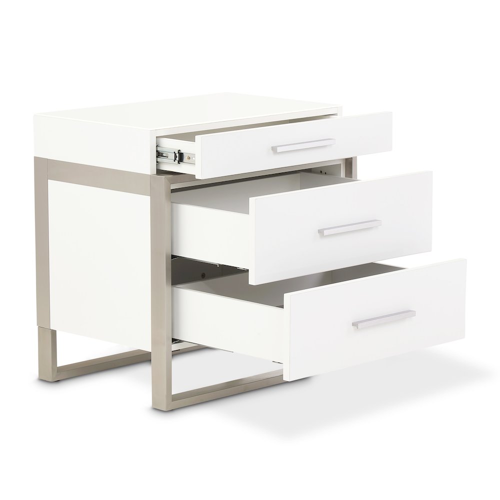 Marquee Nightstand - Cloud White