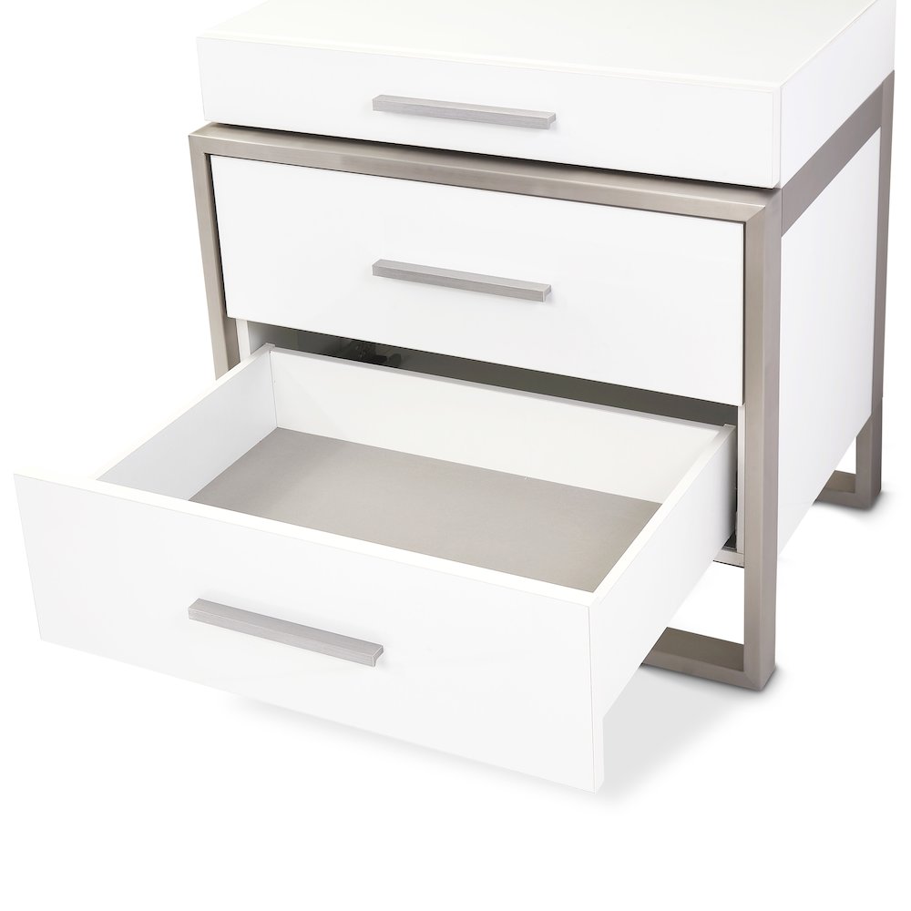 Marquee Nightstand - Cloud White