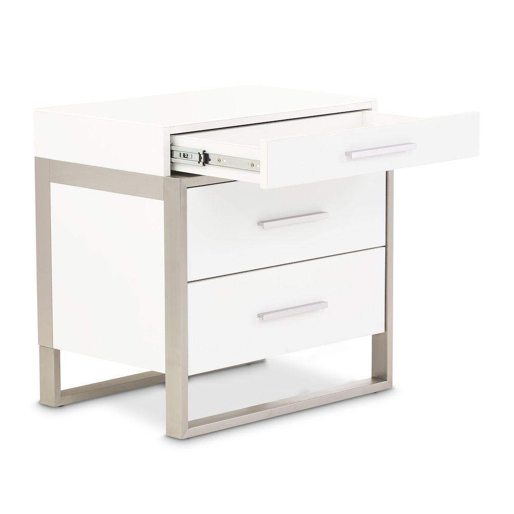 Marquee Nightstand - Cloud White