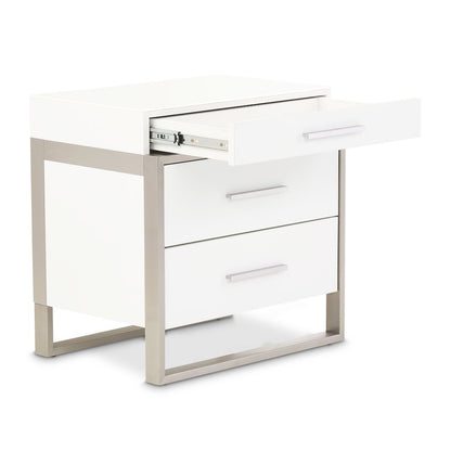 Marquee Nightstand - Cloud White