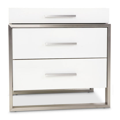 Marquee Nightstand - Cloud White