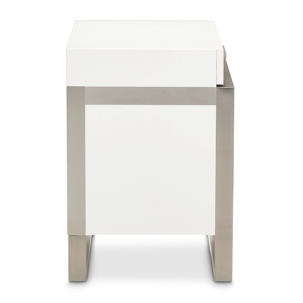 Marquee Nightstand - Cloud White