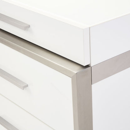 Marquee Nightstand - Cloud White