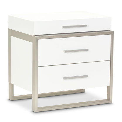 Marquee Nightstand - Cloud White