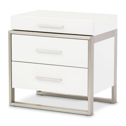 Marquee Nightstand - Cloud White