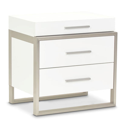 Marquee Nightstand - Cloud White
