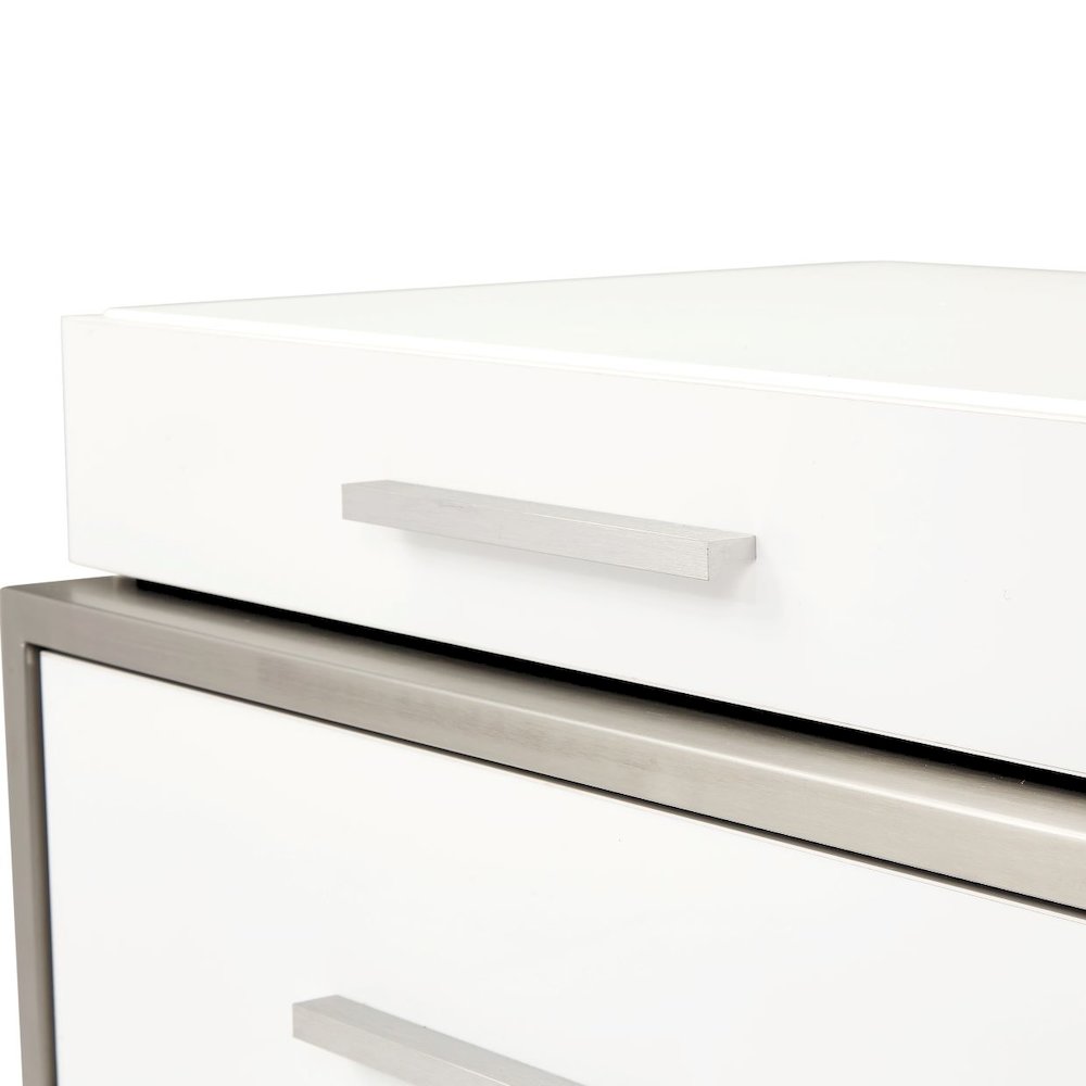 Marquee Nightstand - Cloud White