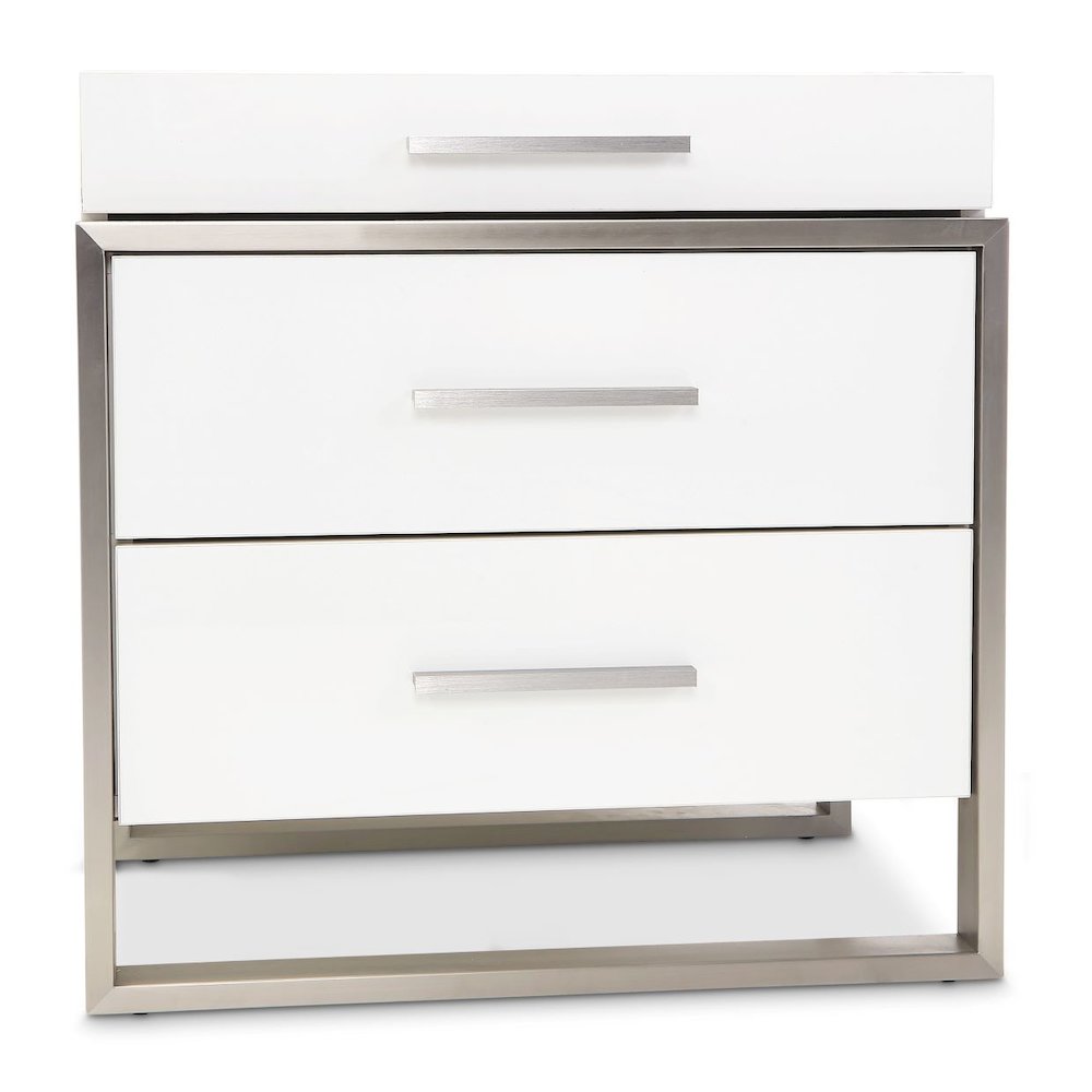 Marquee Nightstand - Cloud White
