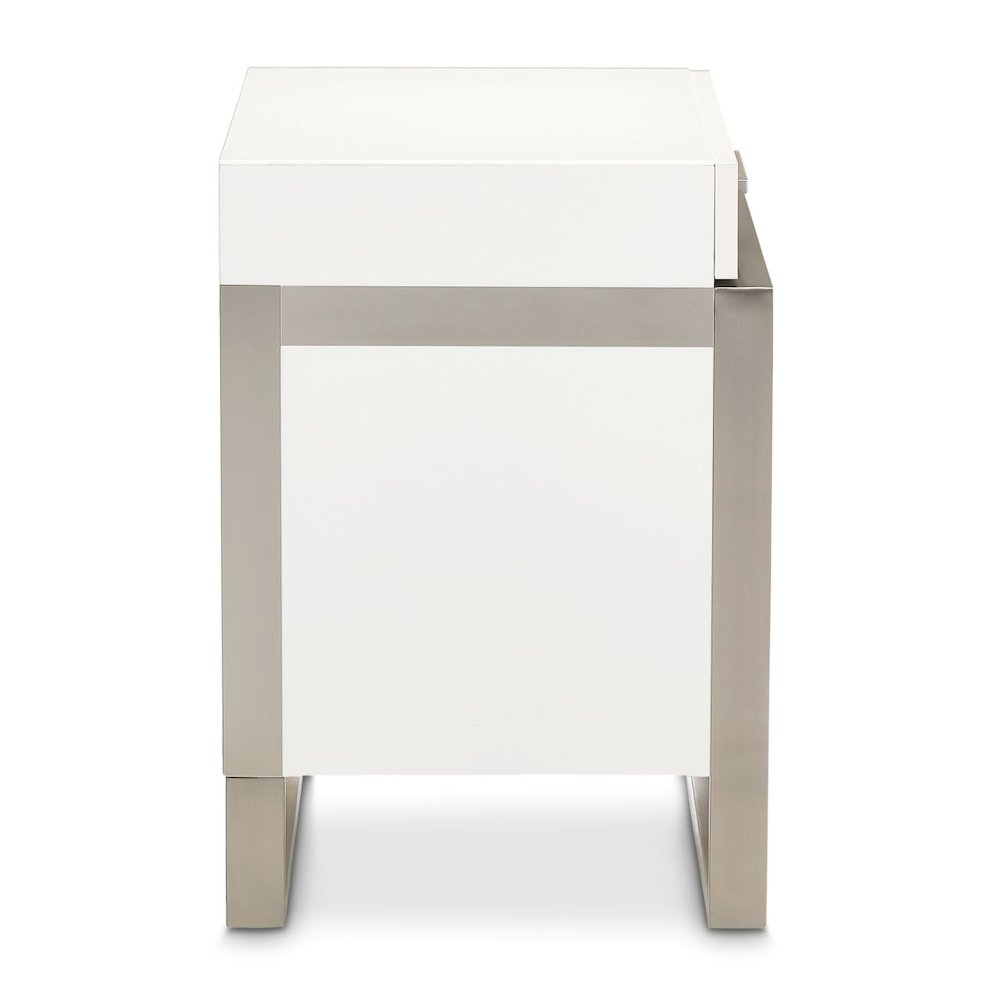Marquee Nightstand - Cloud White