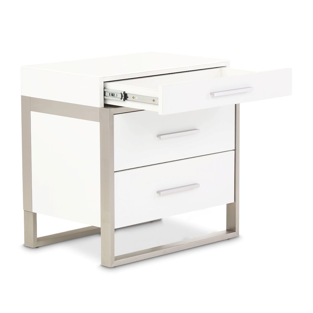 Marquee Nightstand - Cloud White