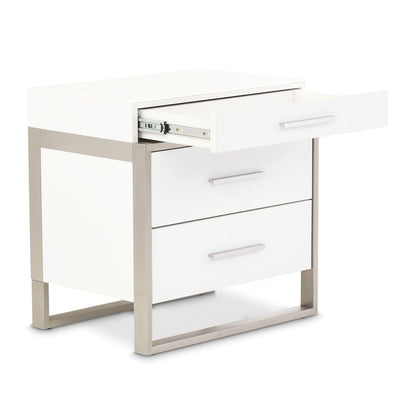 Marquee Nightstand - Cloud White
