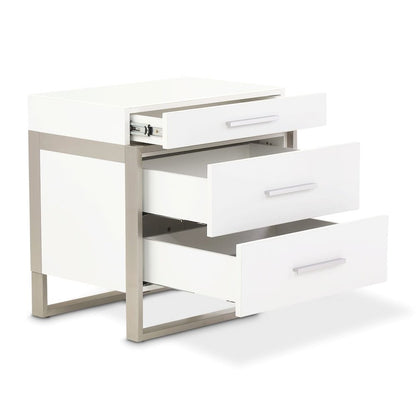 Marquee Nightstand - Cloud White