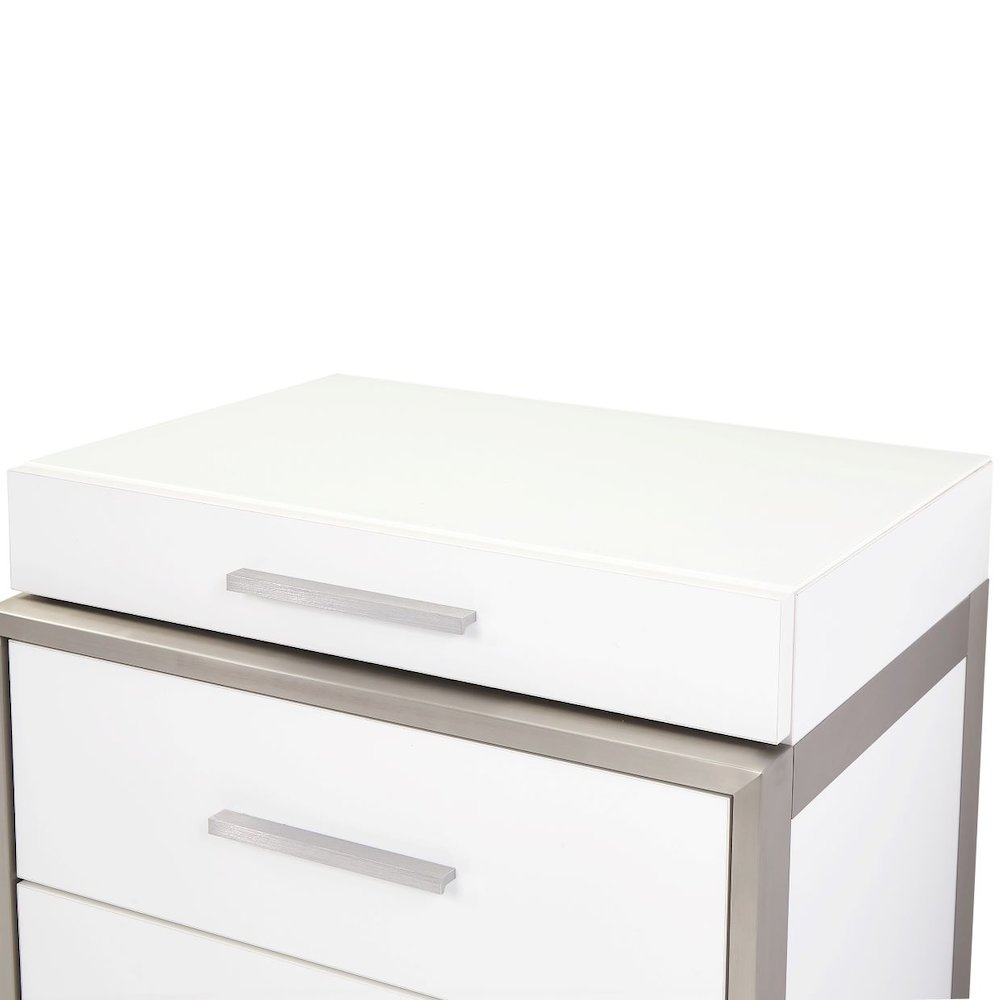 Marquee Nightstand - Cloud White