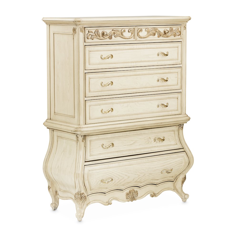 Platine de Royale 6-Drawer Chest - Champagne