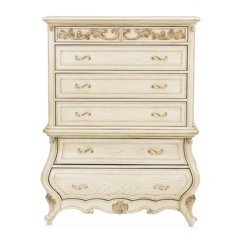 Platine de Royale 6-Drawer Chest - Champagne