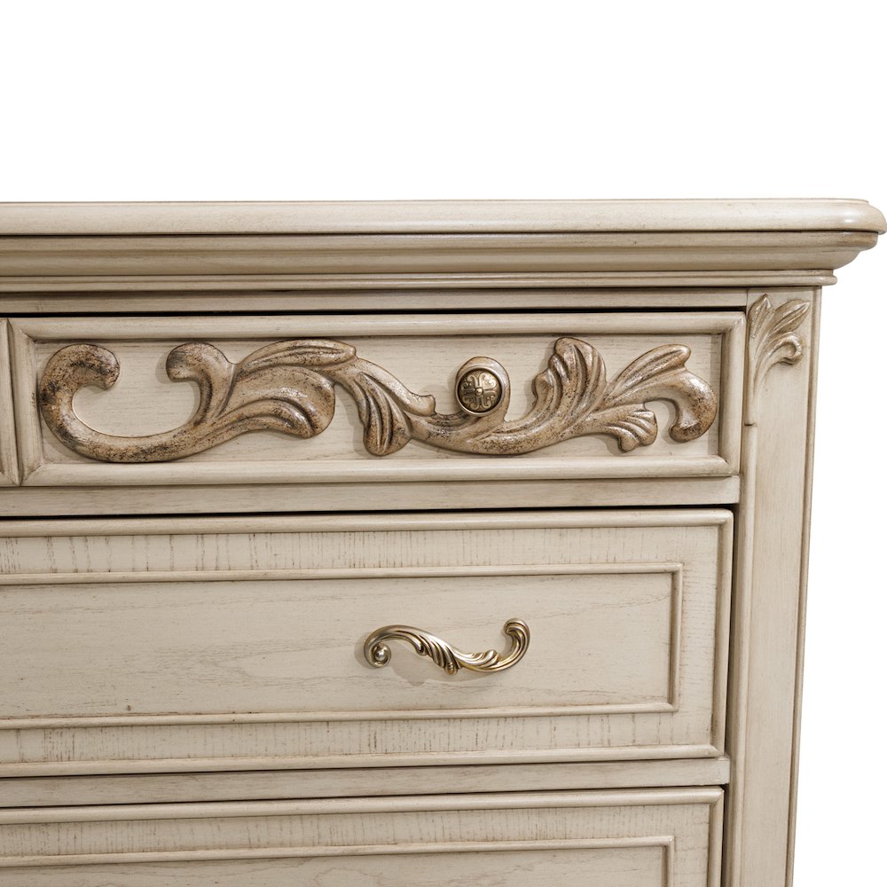 Platine de Royale 6-Drawer Chest - Champagne