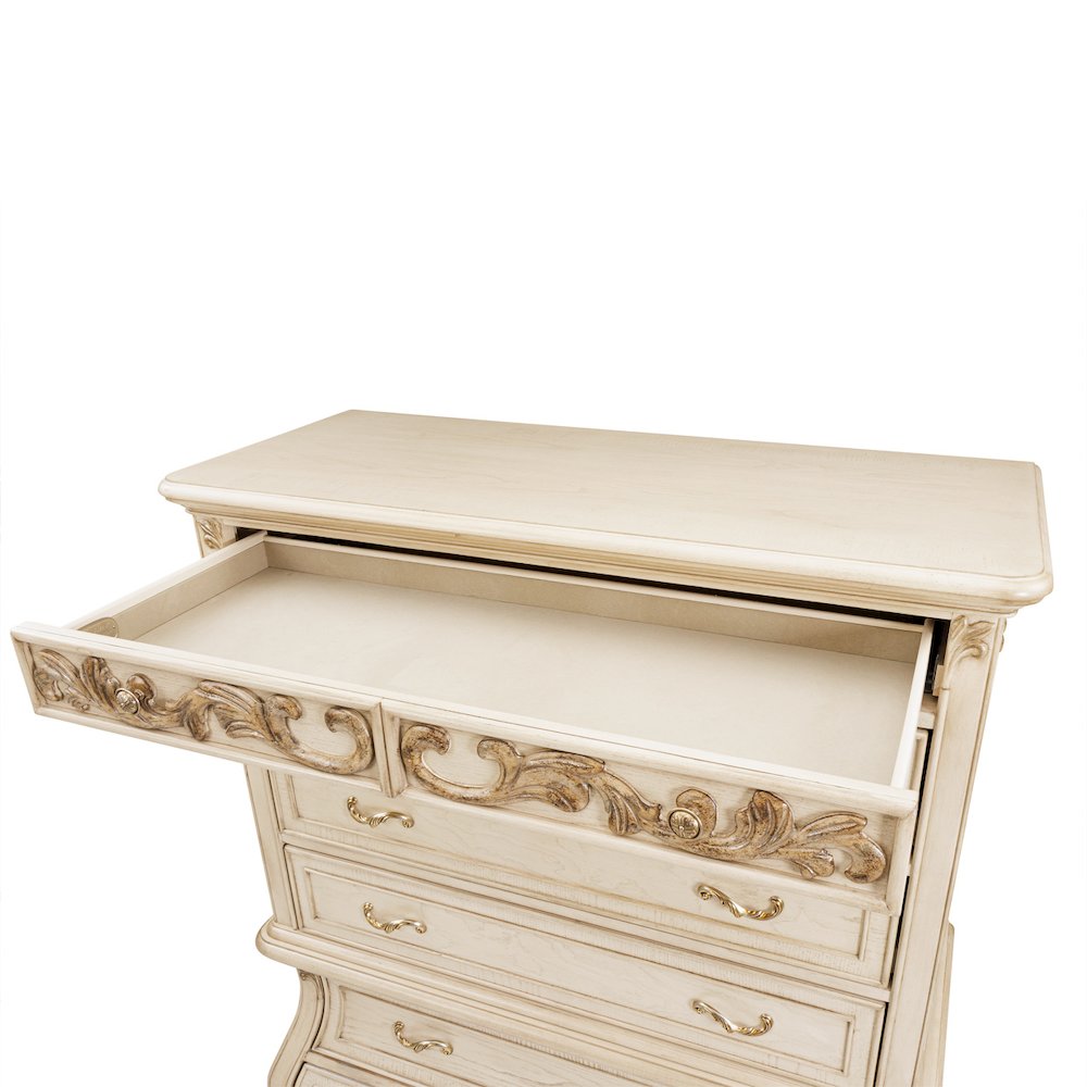 Platine de Royale 6-Drawer Chest - Champagne