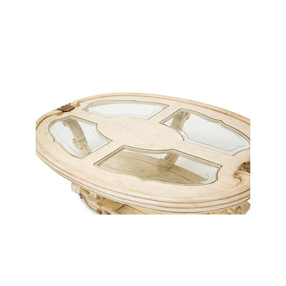 Platine de Royale Oval Cocktail Table - Champagne
