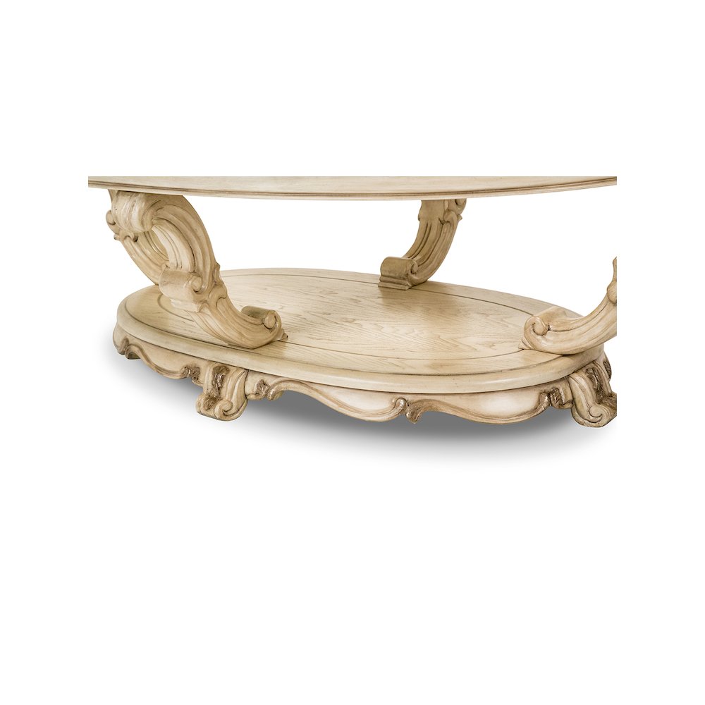 Platine de Royale Oval Cocktail Table - Champagne